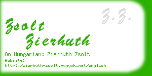 zsolt zierhuth business card